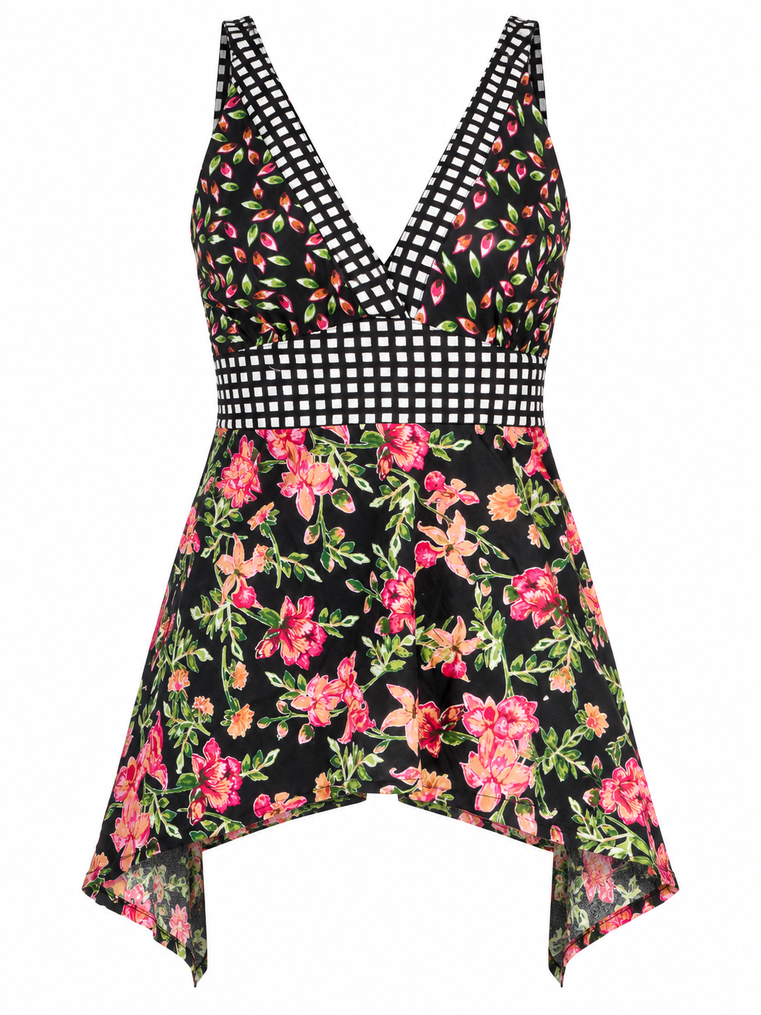 TOP SCOLLO INCROCIATO MIX AND MATCH